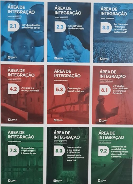 Ensino profissional.  Área de Integração.  Novos