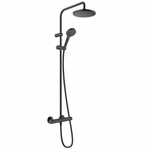 Hansgrohe Zestaw prysznic ścienny termostatyczny czarny mat 262.76670