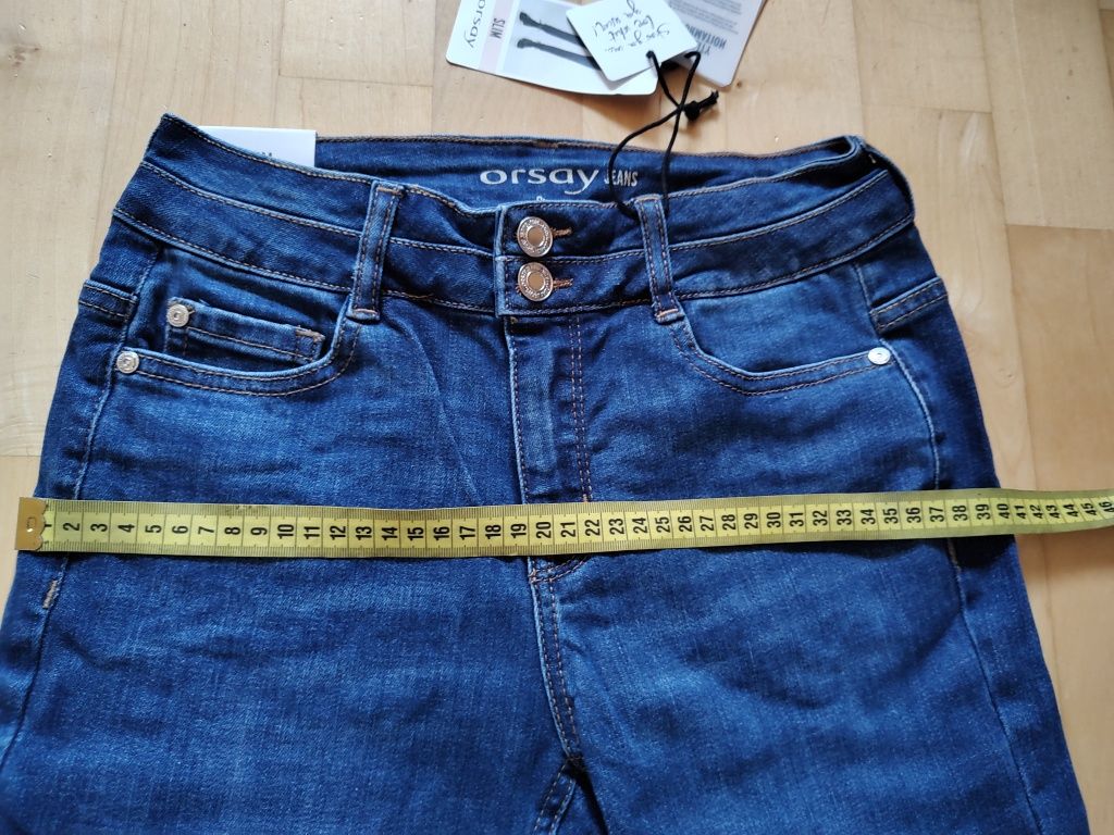 Nowe jeansy Orsay Ankle Mid Waist - r.34