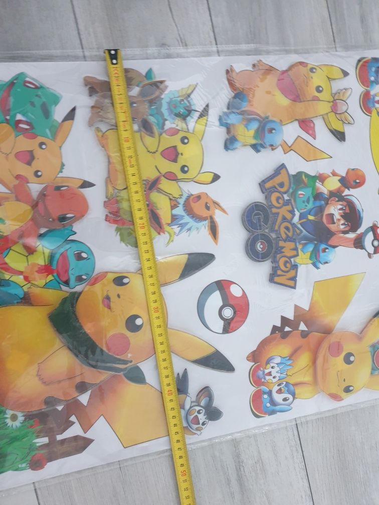 Pokemon naklejki ścienne wall sticker 7D