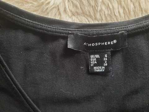 Sukienka czarna gładka Primark ATMOSPHERE XS
