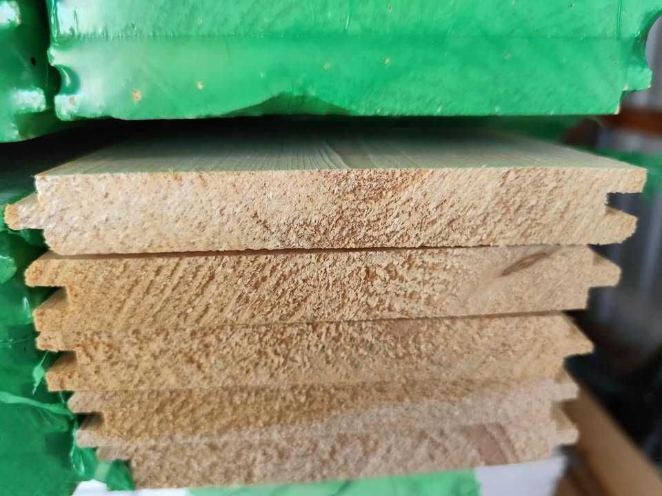 Podbitka, Elewacja, Deska 19x146 Profil Softline, Faza świerk