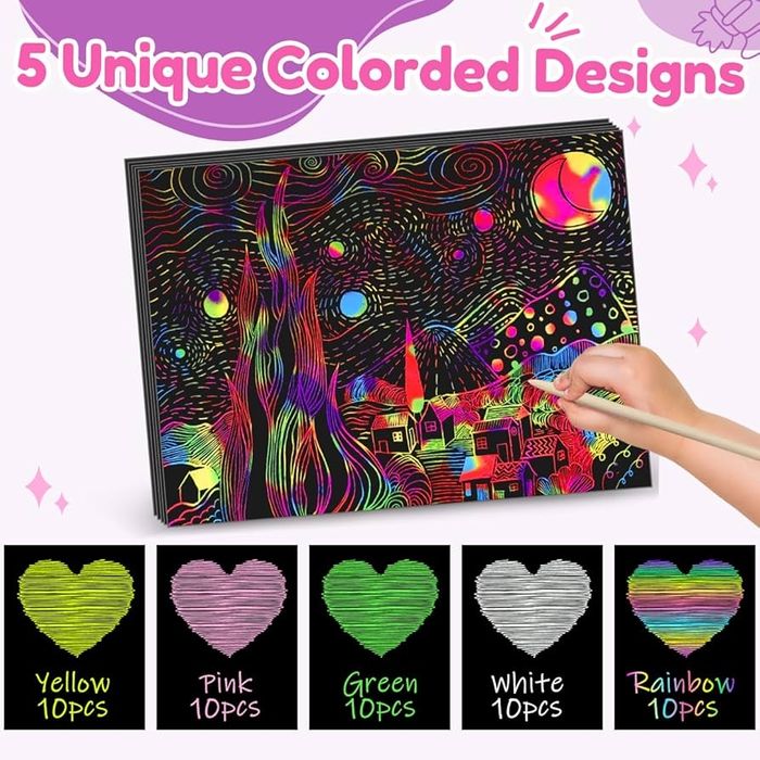 Набор для творчества / рисование / scratch book