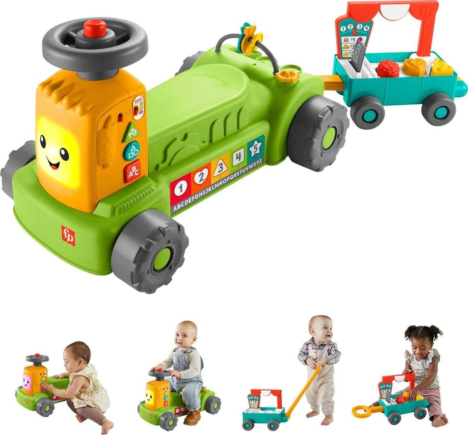 Fisher-Price Farm Tractor Walker HLM42 Фішер Прайс Трактор каталка