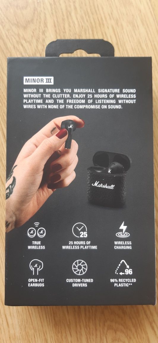 Auriculares Bluetooth Marshall True Wireless Minor III