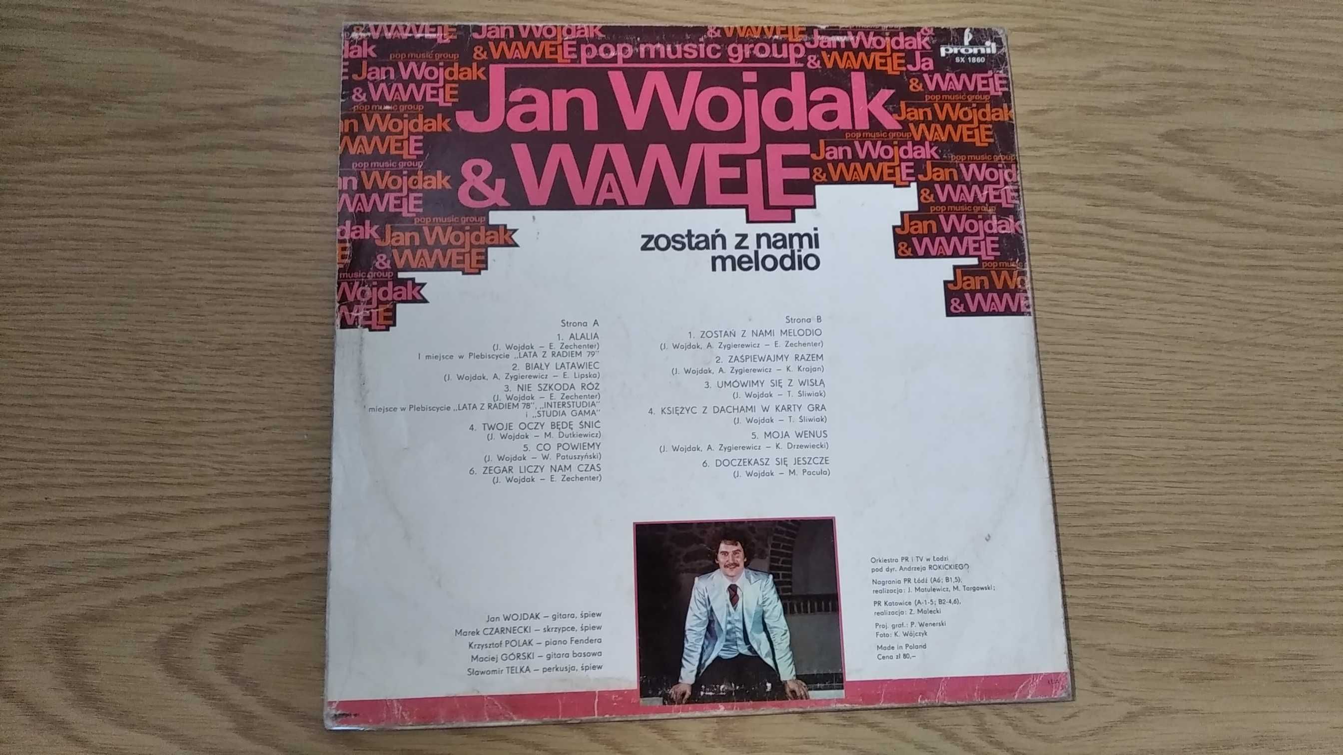 Winyl Jan Wojdak Wawele Zostań z nami melodio VG-