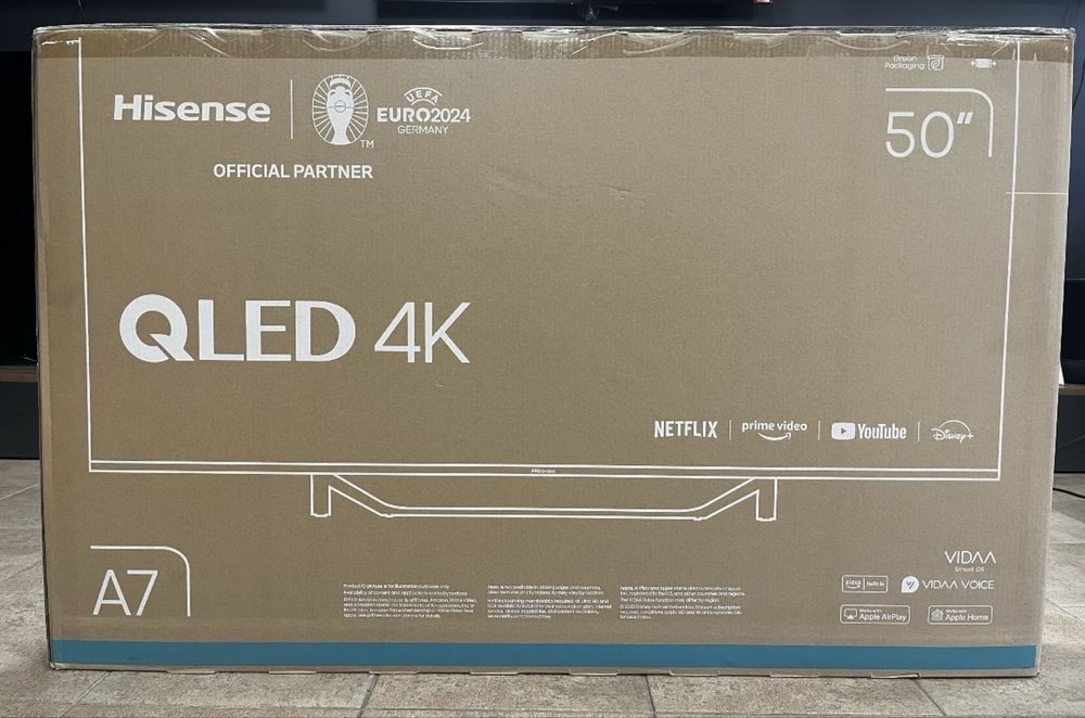 Телевізор Hisense 50A7NQ QLED 50” 4K Smart TV, модель 2024 року