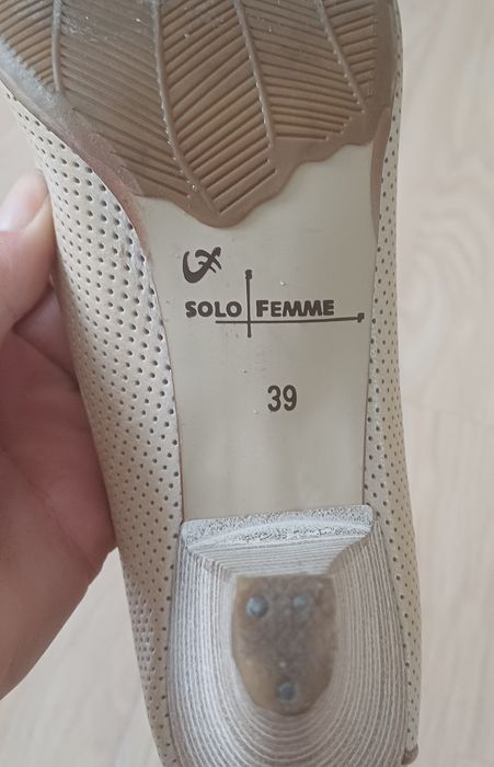 Solo Femme buty skóra