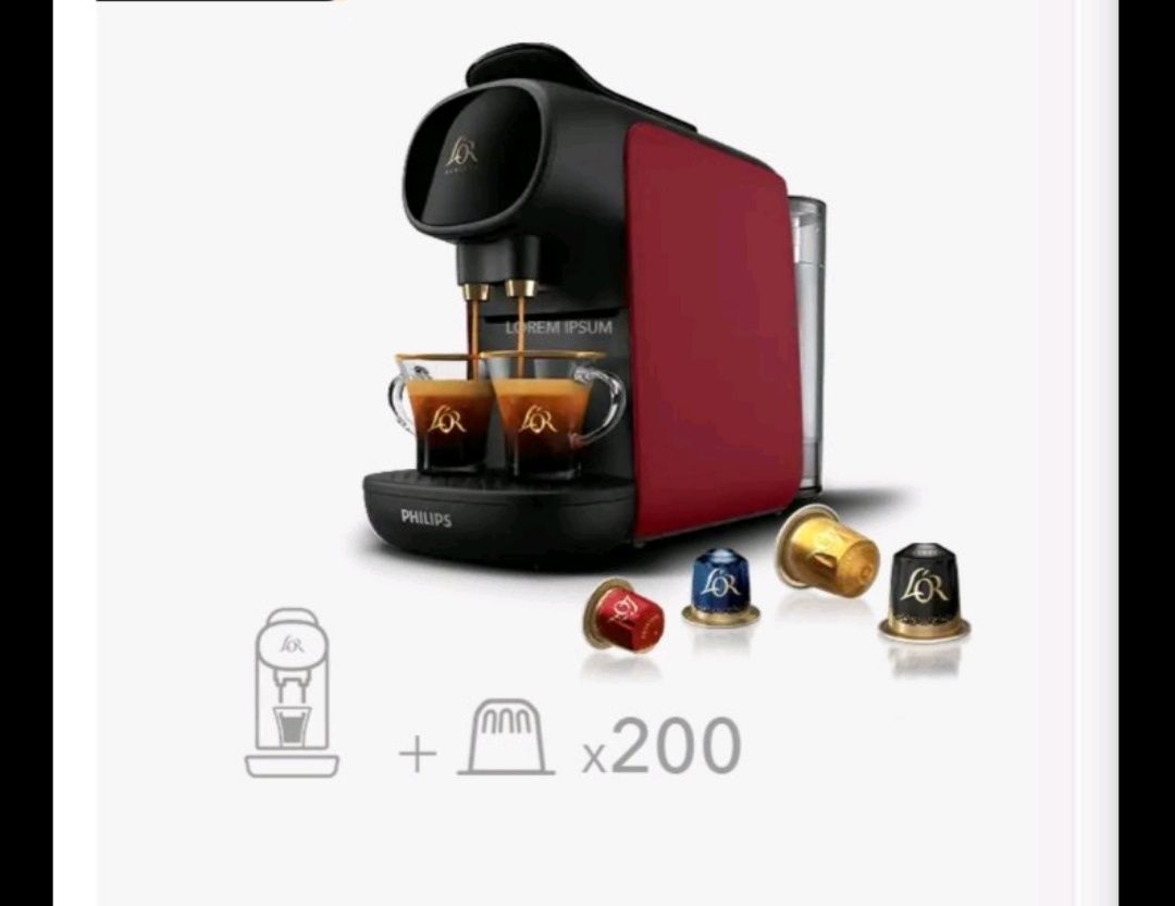 Капсульная кофеварка Philips L'OR BARISTA + 200 капсул