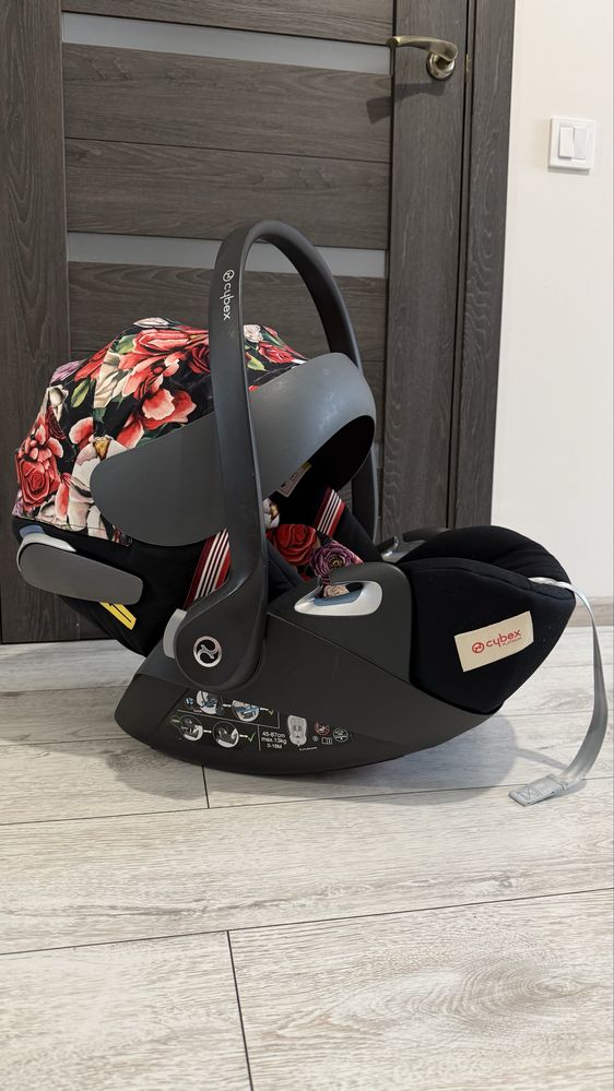 Автокрісло автолюлька cybex cloud z i-size Blossom dark
