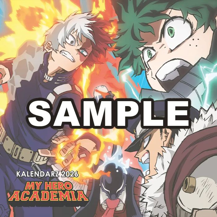 Kalendarz 2026 My Hero Academia ścienny. Studio JG kalendarze