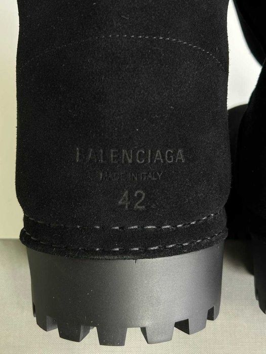 BALENCIAGA ALASKA High Fur Boots black ботинки чоботи чорні сапожки 42