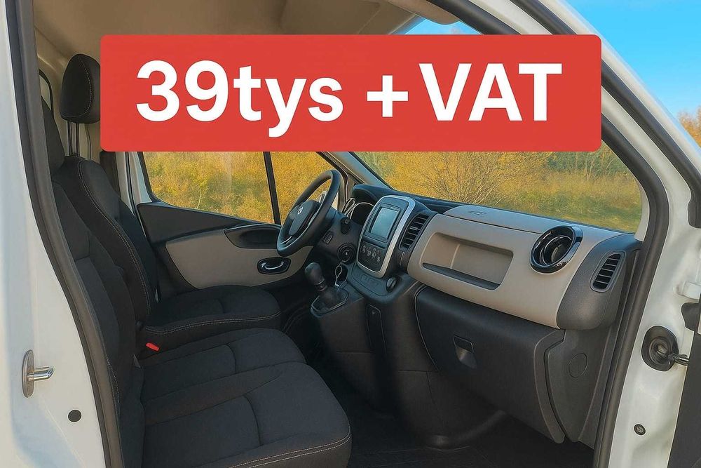 Renault Trafic Furgon 1.6 dCi 95 KM 2018 r.-- CENA 39 tys.+VAT