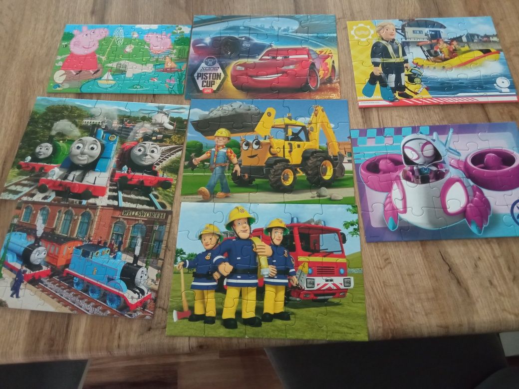 Puzzle dla dzieci, ponad 10 zestawów puzzli