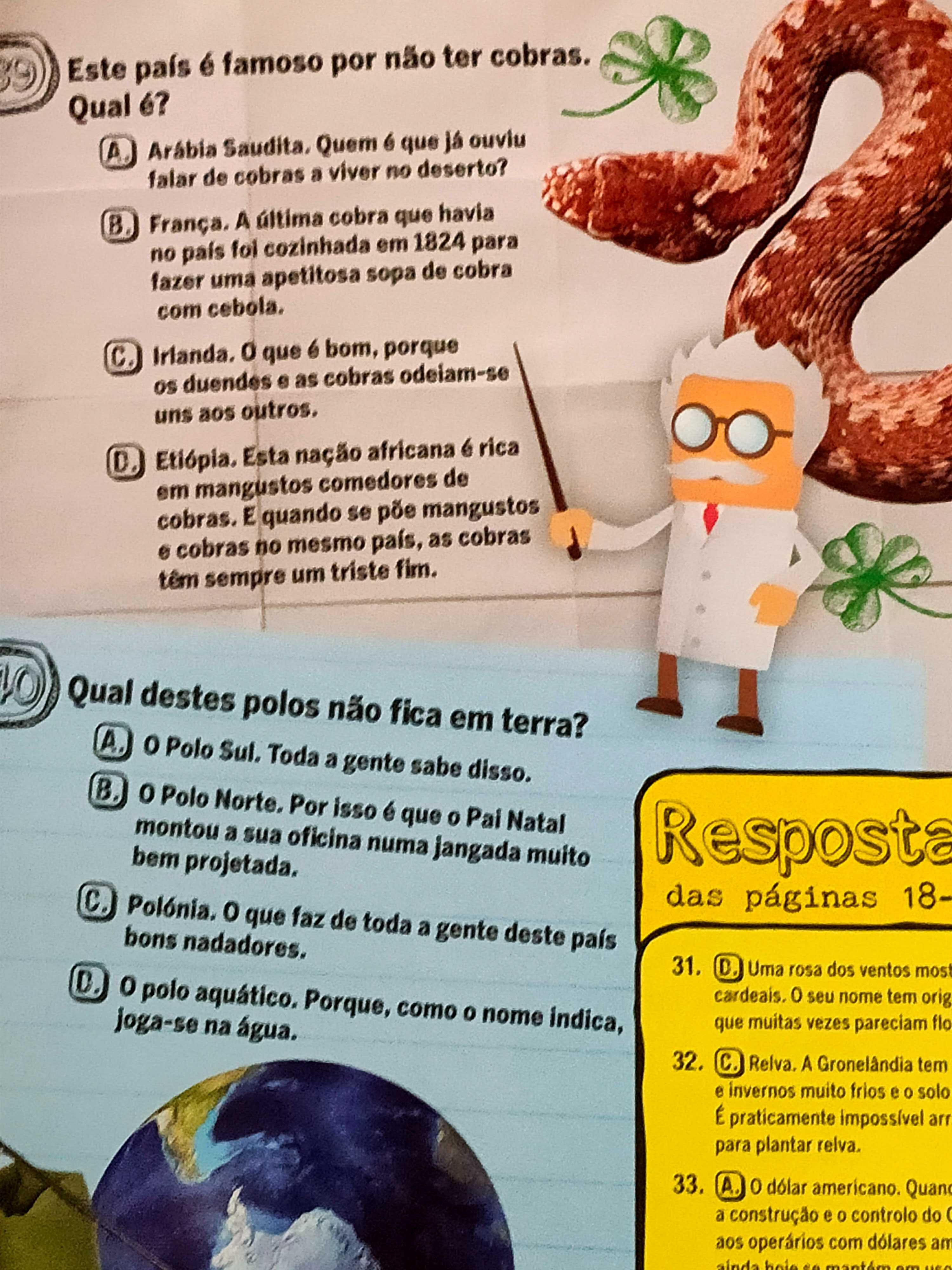 Livro Conhecimentos completamente loucos 4€