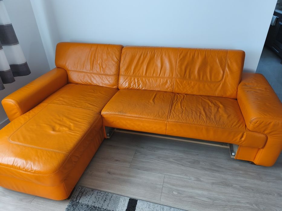 Kanapa narożna skórzana używana