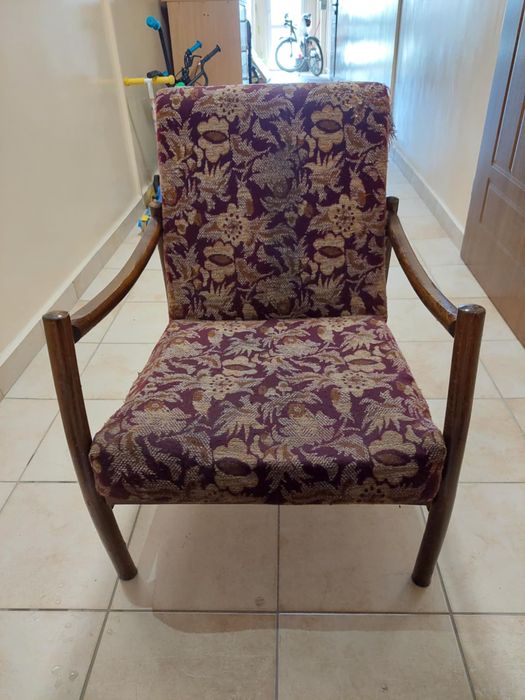 Fotel PRL w stylu lisek