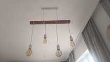 Lampa sufitowa wisząca czteropunktowa