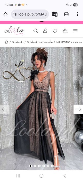 Sukienka loola rozm.38 na Andrzejki/Sylwestra/Wesele