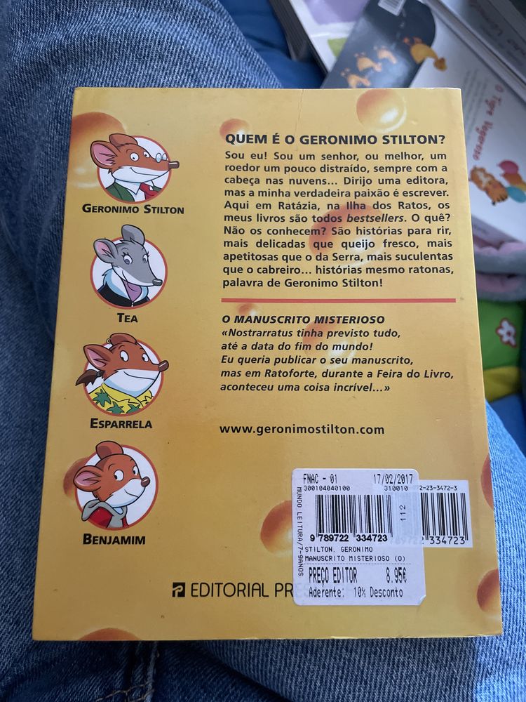 Livro Geronimo Stilton O manuscrito misterioso (nr 1)