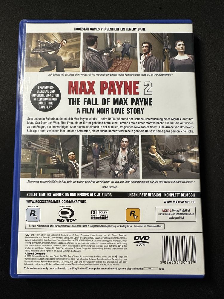 Max Payne 2 The Fall of Max Payne PS2