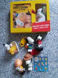 Snoopys do mcdonalds e caixa de Dvd de coleção