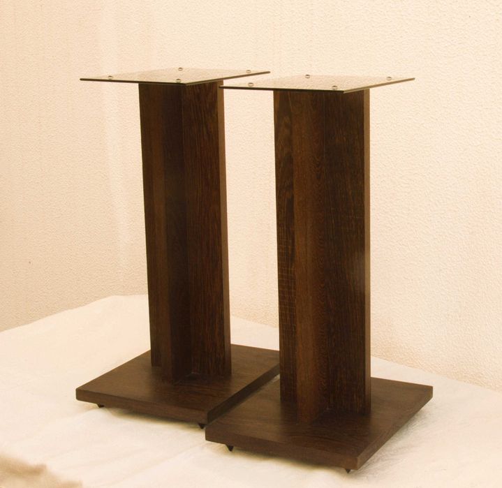 Suporte Para Colunas de Som em Madeira Maciça de Jambir