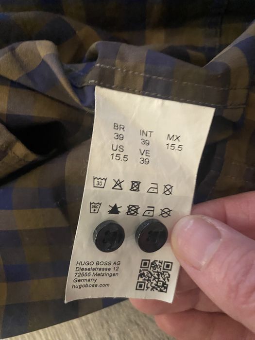 Hugo Boss koszula meska z dlugimi rekawami w krate