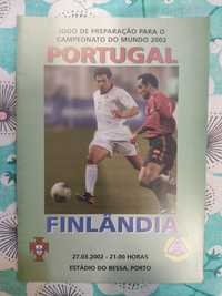 Programa de jogo Portugal Finlândia 2002
