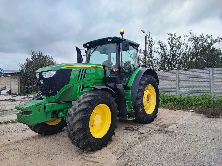 ciągnik rolniczy John Deere 6190 R  skrzynia P.Q manual  pneumatyka