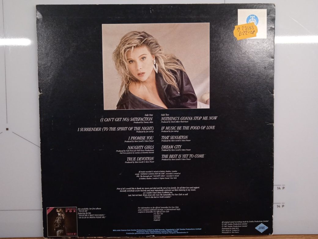 Samantha Fox - Satisfaction winyl