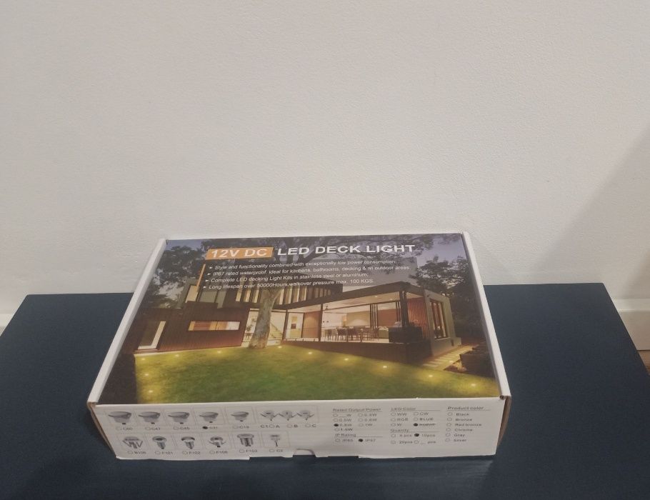 Zestaw 10 wpuszczanych w podłogę reflektorów LED WiFi APP