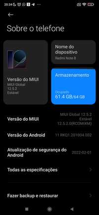 Vendo redmi note 8