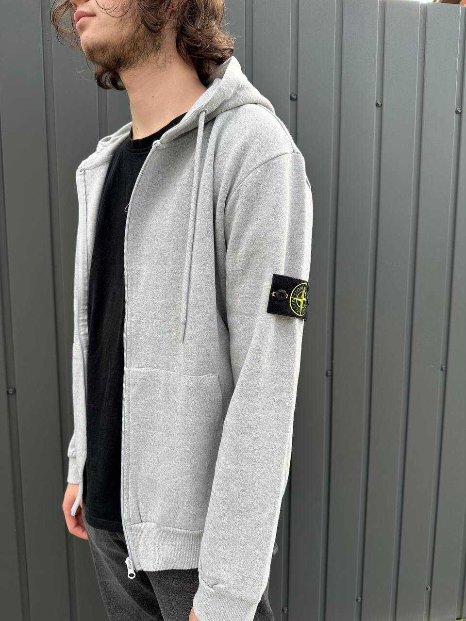 Сіра кофта Stone Island • Олімпійка нова чоловіча зіпка