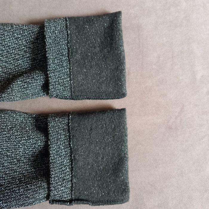 Legginsy damskie srebrne - L