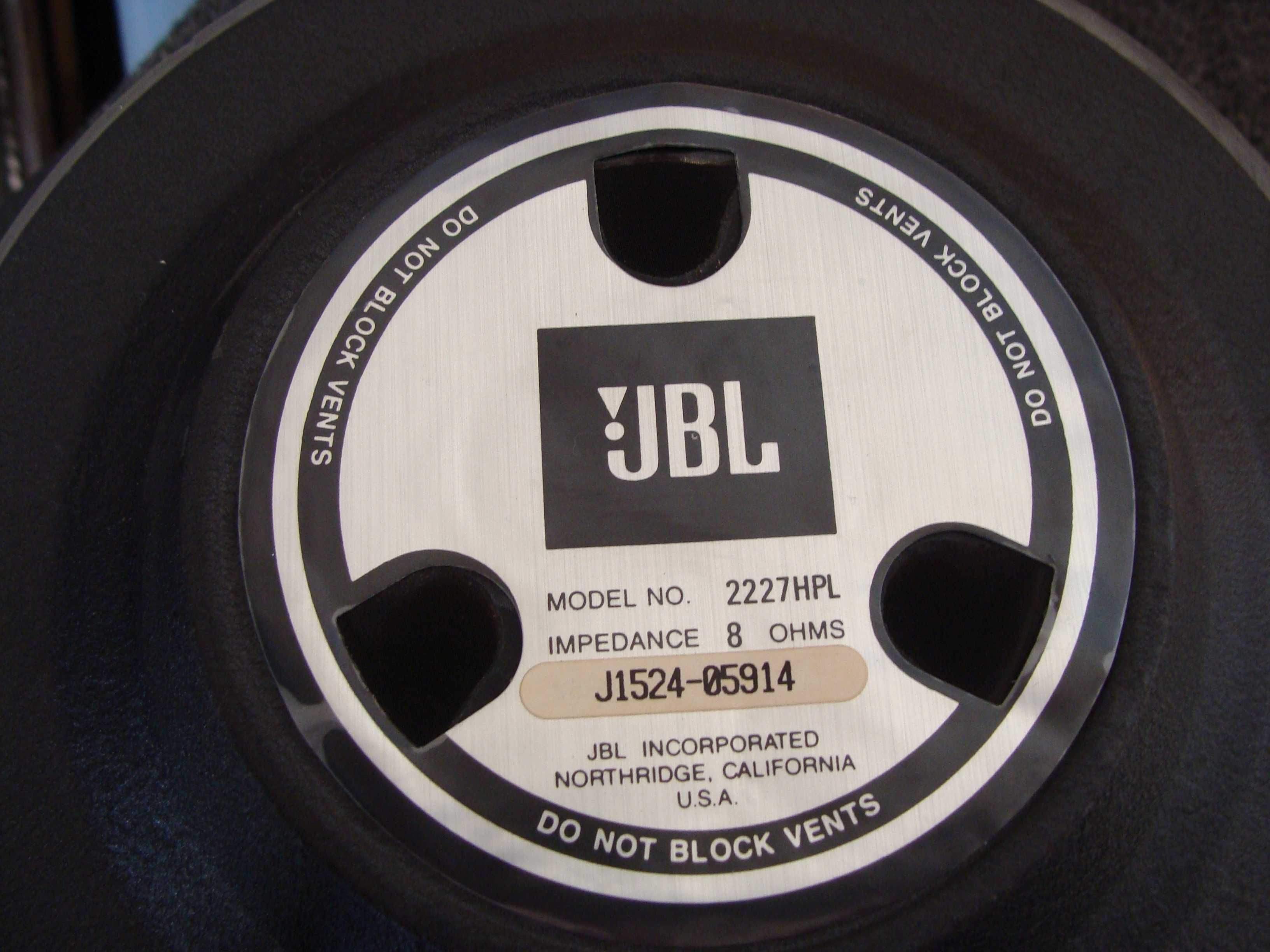 Kolumny JBL P733, 600W AES, 15"cewka 4" 2227, driver 1,5"cewka 4" 2451