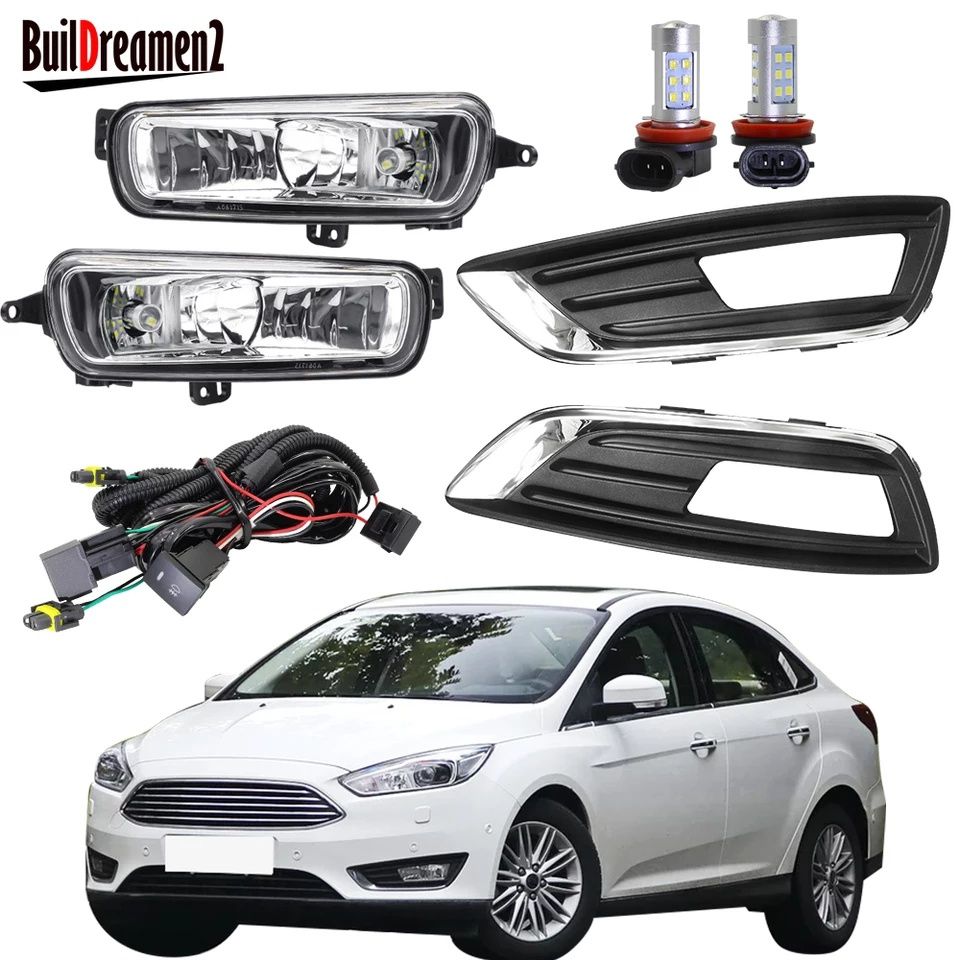 Ford Focus 2015 2016 2017 2018 туманки противотуманки птф форд фокус 3
