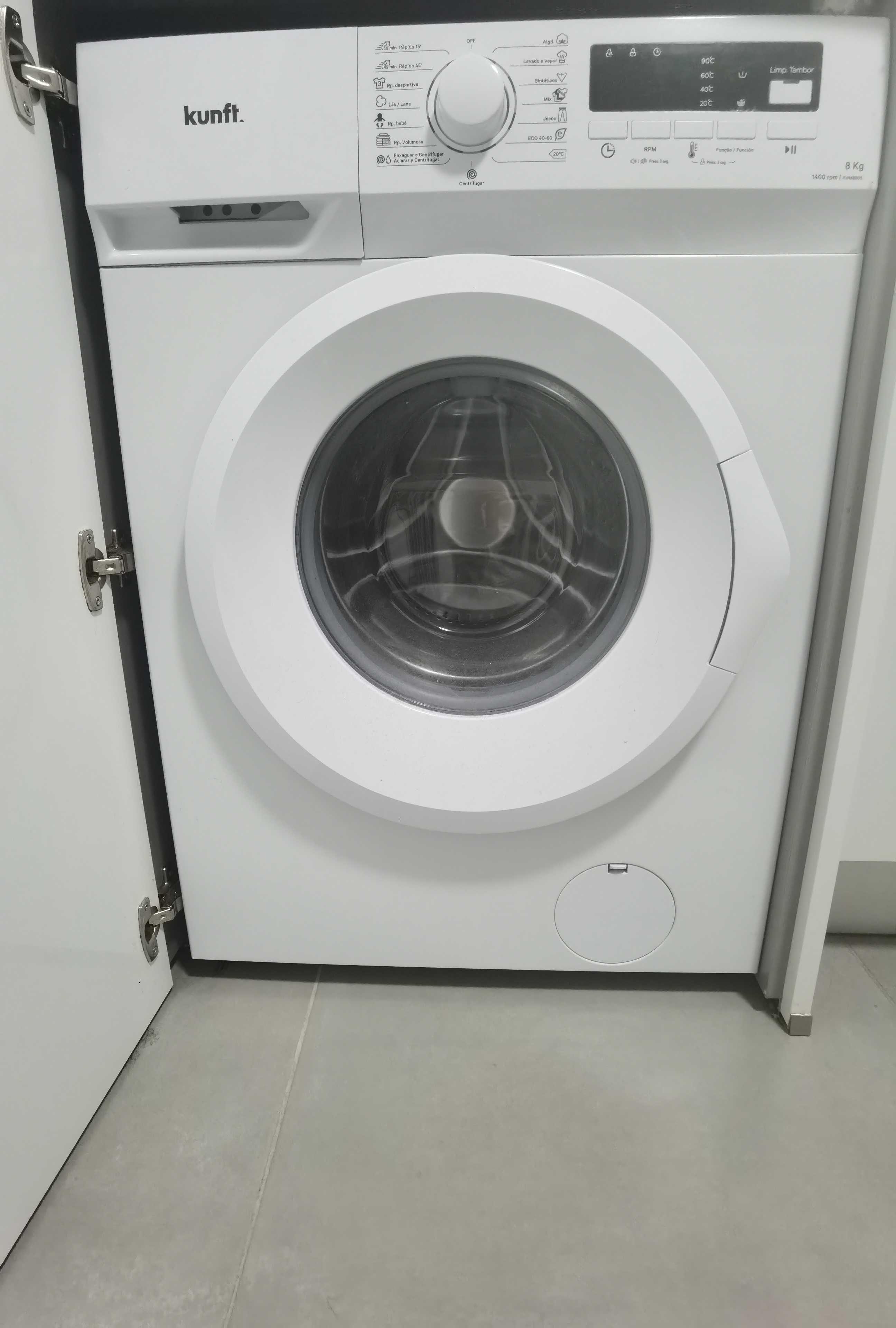 Máquina de lavar roupa 8 kg