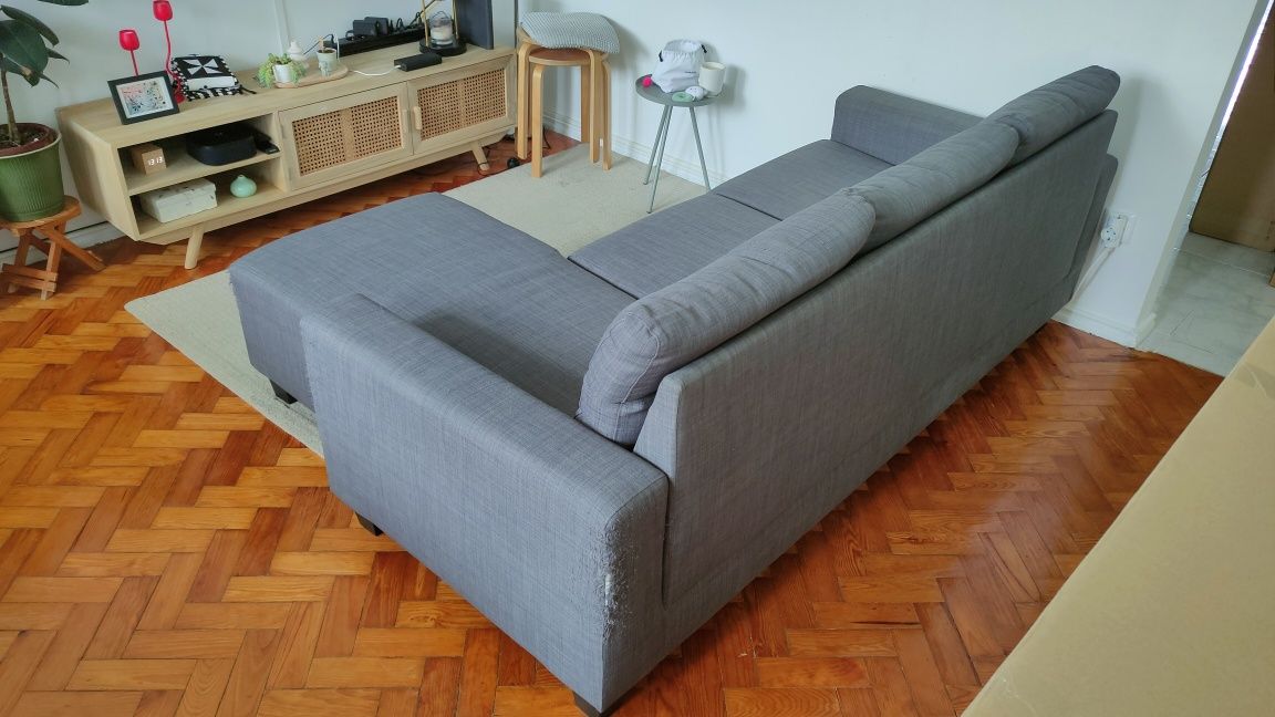 Sofá IKEA Bollstanäs chaise longue 3 lugares