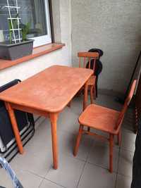 Stół + dwa krzesła
