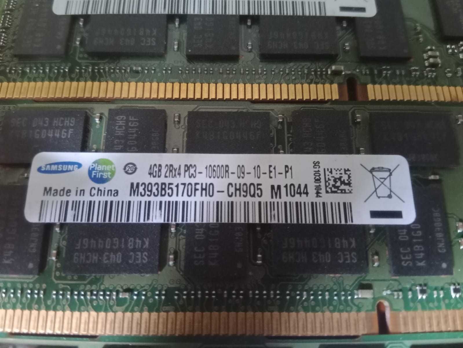 16GB  4x4 GB RAM - DDR3  1333  10600R  SAMSUNG ECC