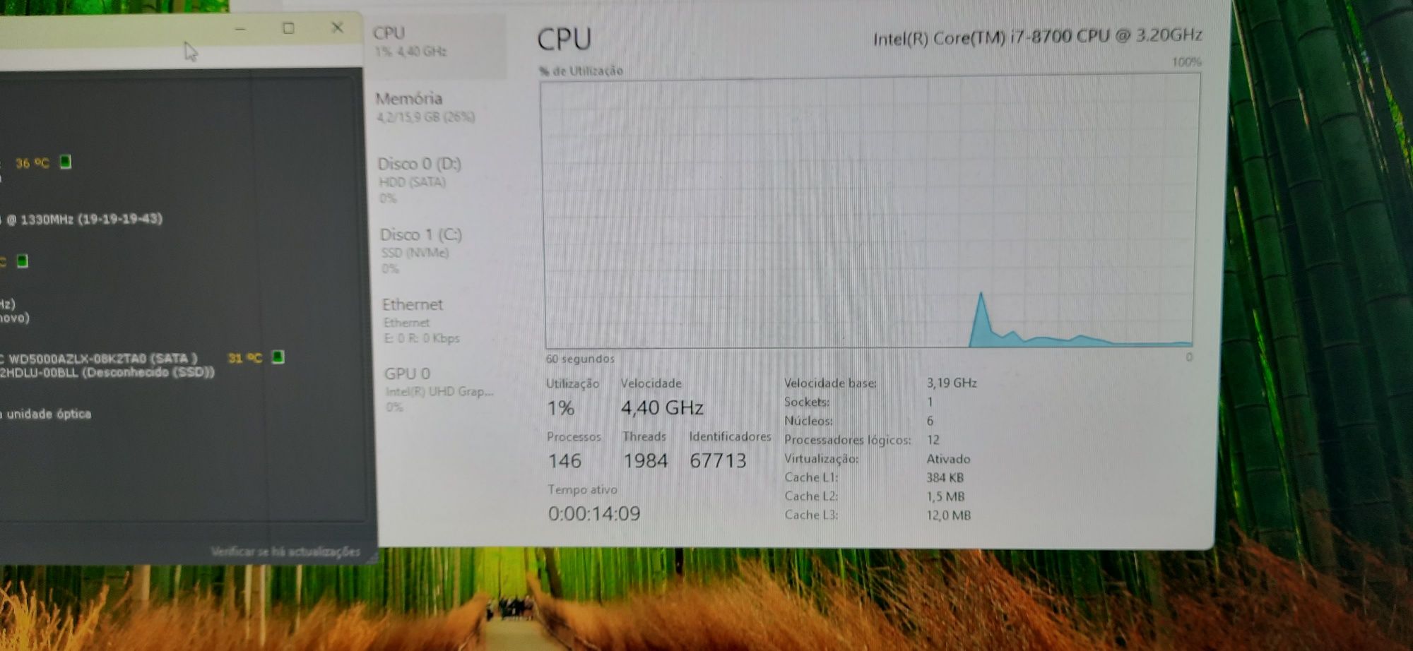 Pç Lenovo M720s 8ªG|I7.8700-4.6G|16G|NVMe512+HDD500|5G|BT|TPM2.0|W11