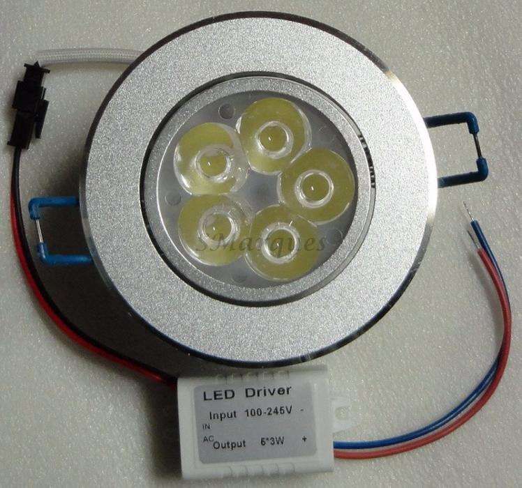 Luz LED de encastrar 4x3W 12W 220V