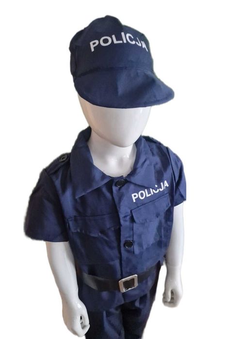 Strój Policjant nowy kostium policja przebranie bal karnawałowy120 130