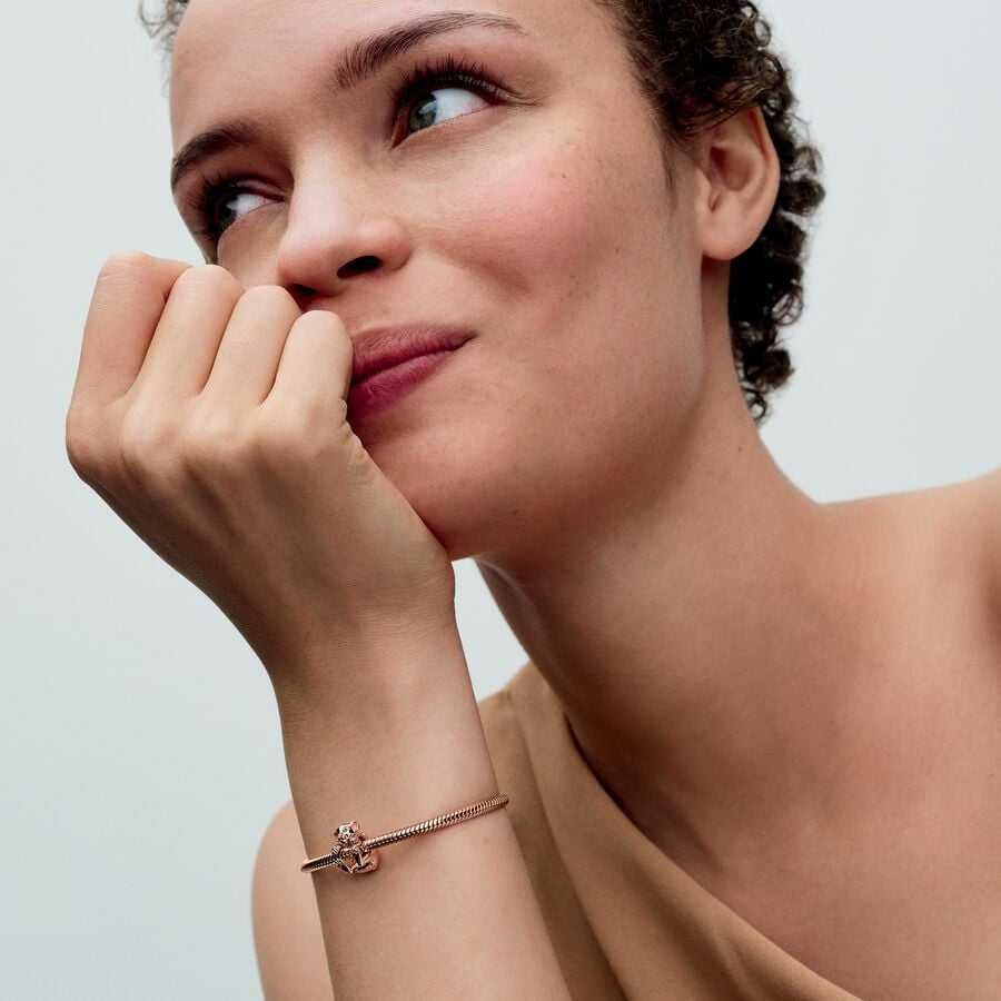Pandora różowe złoto Charms Nala Król Lew Disney