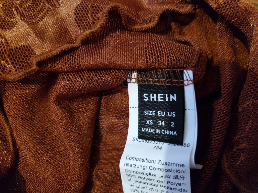 Sukienka siatka,roze,rozm XS,Shein