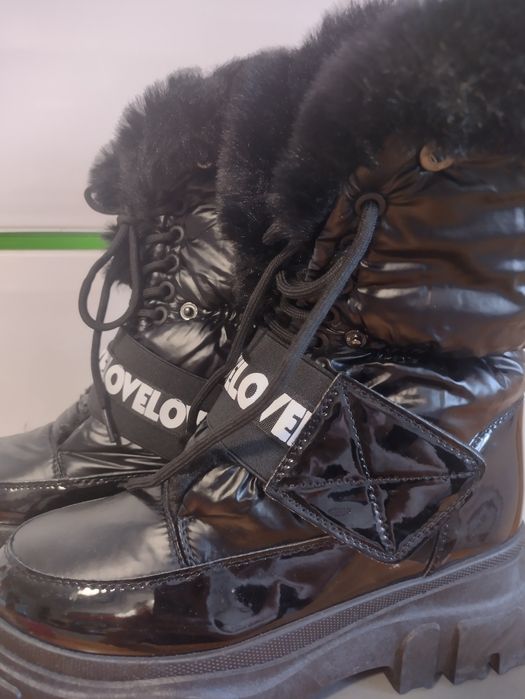 Śniegowce NOWE  kozaki ciepłe futro roz.38/24,5 cm