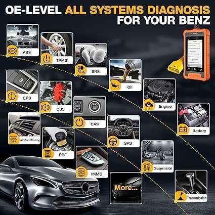 LAUNCH X431 OBD2 Diagnóstico scaner Creader Elite para Mercedes Benz