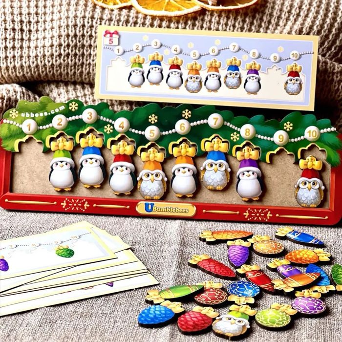 Новорічна гра Лабіринт, іграшки печиво половинки Паровоз Ань Янь Ubee