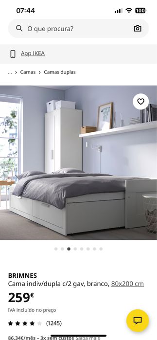 Cama solteiro aumento